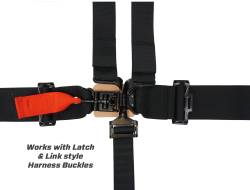 PRP - PRP SBCR-ADJ 4-Point to 5-Point Latch/Link Crotch Belt Harness Black - Image 3