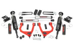 Rough Country Suspension Systems - Rough Country 76857RED 3.5" Vertex/V2 Lift Kit for 07-21 Toyota Tundra 4WD - Image 1