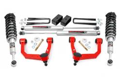 Rough Country Suspension Systems - Rough Country 74231RED 3.5" N3 Lift Kit w/UCA for 05-23 Toyota Tacoma 2WD/4WD - Image 1