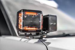 Go Rhino - Go Rhino 732365T XE Hood Hinge Cube Light Mount for 22-24 Sequoia/Tundra - Image 6