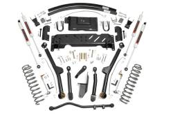 Rough Country Suspension Systems - Rough Country 68940 4.5" Long Arm Lift Kit w/RR AAL for 84-01 Cherokee XJ NP231 - Image 1