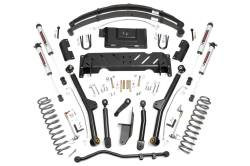 Rough Country Suspension Systems - Rough Country 68670 4.5" V2 Lift Kit LA for 84-01 Jeep Cherokee XJ w/RR Leafs - Image 1