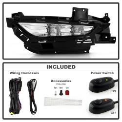Spyder Auto - Spyder Auto 5086945 Full LED Fog Lights w/Universal Switch Clear for 15-16 200 - Image 2