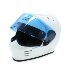Simpson Motorcycle - Simpson Motorcycle GBDM1 Ghost Bandit Medium Motorcycle Helmet Gloss White - Image 2