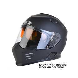 Simpson Motorcycle - Simpson Motorcycle GBDS3 Ghost Bandit Small Motorcycle Helmet Flat Black - Image 3