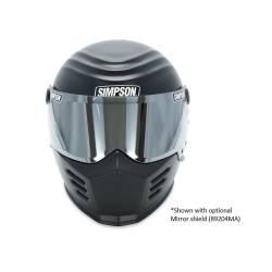 Simpson Motorcycle - Simpson Motorcycle 28315XX8 Outlaw Bandit 2X-Large Motorcycle Helmet Flat Black - Image 2