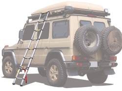 Front Runner - Front Runner LADD008 Outfitters Telescopic Roof Top Tent Ladder-Aluminum - Image 4