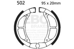 EBC Motorcycle Brakes - EBC Motorcycle Brakes 502 Plain Motorcycle Replacement Brake Shoes - Image 1