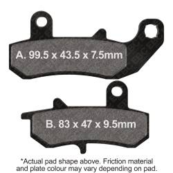 EBC Motorcycle Brakes - EBC Motorcycle Brakes FA157X Carbon X Pads for Enduro/MX Bikes for 90-93 DR650S - Image 1