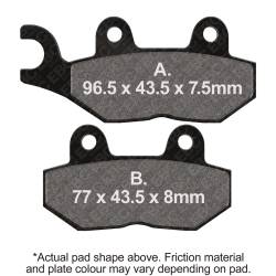 EBC Motorcycle Brakes - EBC Motorcycle Brakes FA214 Organic FA Series Pads for Sprint Tiger Trident - Image 1