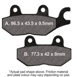 EBC Motorcycle Brakes - EBC Motorcycle Brakes FA215/2HH Double-H Sintered Pads - Image 1