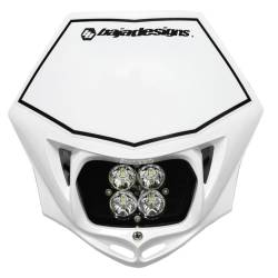 Baja Designs - Baja Designs 557001WT Motorcycle Squadron Sport D/C Headlight Kit w/Shell - Image 1