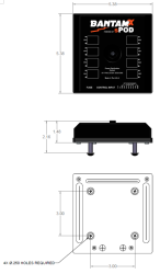 sPOD - sPOD BXHDUNI36 BantamX HD for Uni w/36" Battery Cables - Image 2