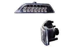 Winjet - Winjet CTSWJ-0640-GBC-SQ Black/Clr Parking Lights w/Switchback for 15-17 Mustang - Image 2