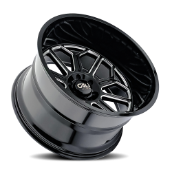 Cali Offroad Wheels - Cali Offroad 9117 AUBURN 22x12 6x5.5 -51mm Black/Milled 9117-22283BM - Image 2
