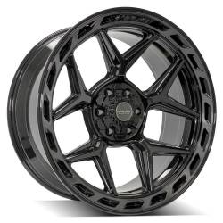4PLAY - 4PLAY Wheels 4P55-22100-6D55-18BBT 4P55 22x10 6x5.5/6x135 -18mm Black/Machine - Image 1