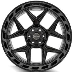 4PLAY - 4PLAY Wheels 4P55-22100-6D55-18BBT 4P55 22x10 6x5.5/6x135 -18mm Black/Machine - Image 2