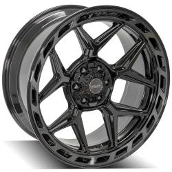 4PLAY - 4PLAY Wheels 4P55-22100-6D55-18BBT 4P55 22x10 6x5.5/6x135 -18mm Black/Machine - Image 3