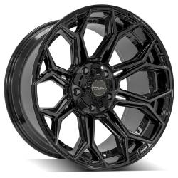 4PLAY - 4PLAY Wheels 4P83 20x10 5x5.0/5.5 -18mm Black/Machine 4P83-20100-5D55-18BBT - Image 1