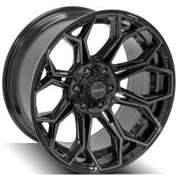 4PLAY - 4PLAY Wheels 4P83 20x10 6x5.5/135 -18mm Black/Machine 4P83-20100-6D55-18BBT - Image 3