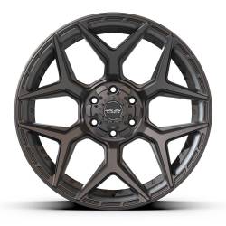 4PLAY - 4PLAY Wheels 4P06-22100-6D55-18B1 4P06 22x10 6x5.5/135 -18mm Satin Black - Image 2