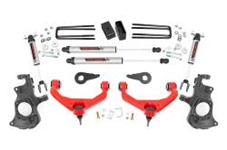 Rough Country Suspension Systems - Rough Country 97670RED 3.5" V2 Lift w/OVLD for 11-19 Silverado/Sierra 2500/3500 - Image 1