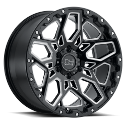Black Rhino Hard Alloys - Black Rhino Wheels 2095SHR125150B10 SHRAPNEL 20x9.5 5x150 12mm Black/Milled - Image 1