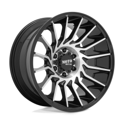 Moto Metal - Moto Metal MO807 20x10 5x5.0 -18mm Gloss Black/Machined MO80721050518N - Image 1