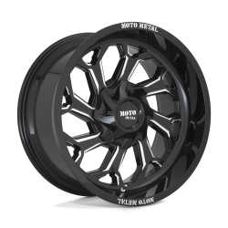 Moto Metal - Moto Metal MO99921067318N MO999 20x10 6x135/5.5 -18mm Gloss Black/Milled - Image 1