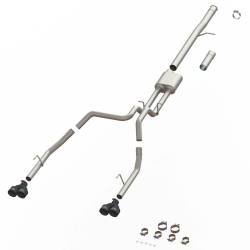 SpeedFx - SpeedFX 50102 MaxFlow Xtreme Cat-Back Exhaust 3.5" Inlet Dual Exit 4" Black Tips - Image 2