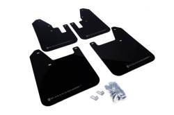 Rally Armor - Rally Armor MF13-UR-BLK/GRY Black Mud Flap Grey Logo - Image 1