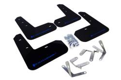 Rally Armor - Rally Armor MF23-UR-BLK/BL Black Mud Flap Blue Logo - Image 1