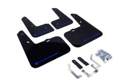 Rally Armor - Rally Armor MF24-UR-BLK/BL Black Mud Flap Blue Logo - Image 1