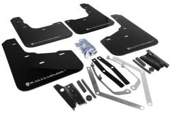 Rally Armor - Rally Armor MF29-UR-BLK/SIL Black Mud Flap Silver Logo - Image 1