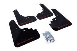 Rally Armor - Rally Armor MF4-UR-BLK/RD Black Mud Flap Red Logo - Image 1