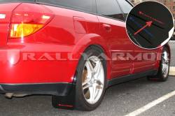 Rally Armor - Rally Armor MF4-UR-BLK/RD Black Mud Flap Red Logo - Image 2