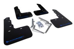 Rally Armor - Rally Armor MF47-UR-BLK/BL Black Mud Flap Blue Logo - Image 1