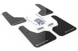 Rally Armor - Rally Armor MF52-UR-BLK/WH Black Mud Flap White Logo - Image 1