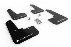 Rally Armor - Rally Armor MF64-UR-BLK/WH Black Mud Flap White Logo - Image 1