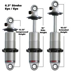 Ridetech - Ridetech 24169901 Shock Coilover Gas 18.625" Ext 12.325" Col Eyelet/Eyelet - Image 2