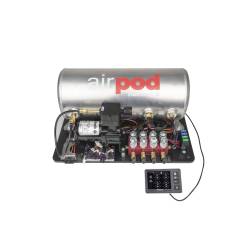 Ridetech - Ridetech 30514000 Suspension Control AirPod E5 3-Gal Single Comp 1/4" Valve - Image 1