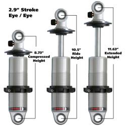 Ridetech - Ridetech 24129901 Shock Coilover Gas 11.625" Ext 8.725" Col Eyelet/Eyelet - Image 2