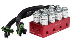 Ridetech - Ridetech 31934001 Air Valve Assembly Aluminum Red Anodized 4-Way - Image 1
