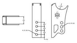 Ridetech - Ridetech 70010122 Black 4 Link Rear End Style Weld-On Bracket - Image 2