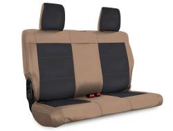 PRP - PRP B020-04 Black/Tan Rear Seat Cover for 11–12 Jeep Wrangler JK 4DR - Image 1