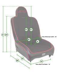 PRP - PRP A100110-C23-54 Premier High Back Seats Kit for 97-02 Jeep Wrangler TJ Pair - Image 2