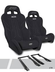 PRP - PRP A8001-PORXP-C79-201 Suspension Seats Kit for RZR PRO/R Turbo R Pair Black - Image 1