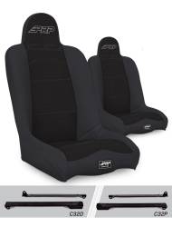 PRP - PRP A140110-C32-50 Daily Driver High Back Seats Kit for Wrangler CJ7/YJ Pair - Image 1
