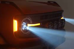 Rough Country Suspension Systems - Rough Country RCH5500 LED Headlights w/DRL Halo 21-25 Ford Bronco - Image 6