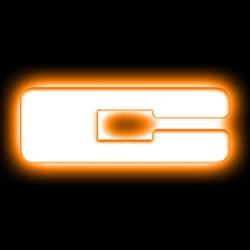 Oracle Lighting - Oracle 3140-C-005 Universal Illuminated LED Letter Badges Matte White Finish "C" - Image 1